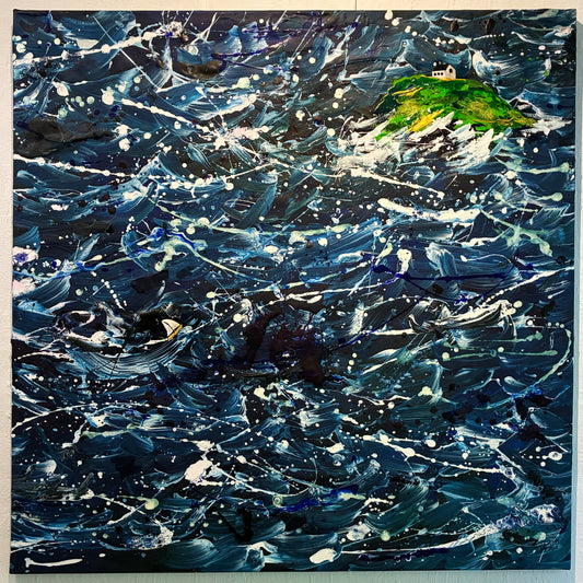 “Searching for Home” - 100x100cm - Acrylic Paint on Canvas